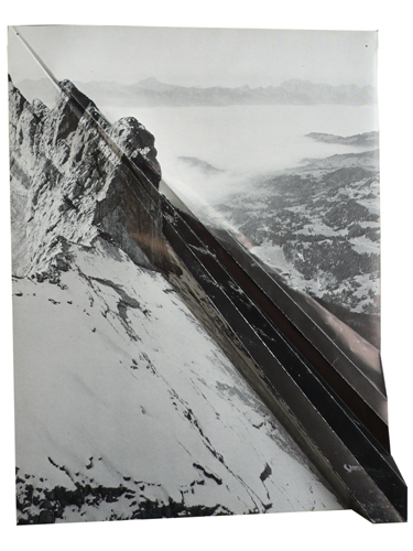 Black mountain 2008, black & white book page.